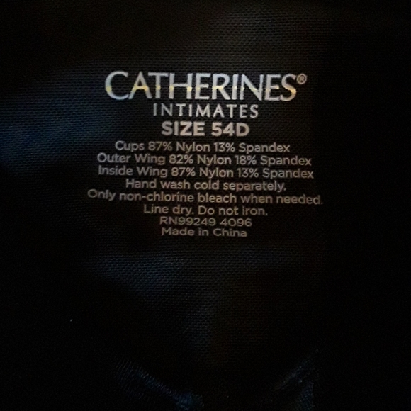 NWT Catherine Intimates Front Close Racer Back Bra - Picture 3 of 5